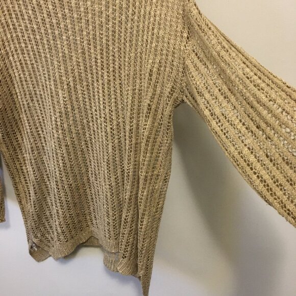 Kaktus Tan Crochet Slip Over Top - Picture 3 of 10